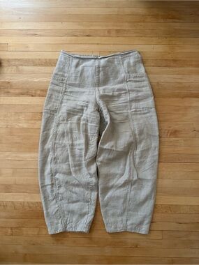 Anokhi linen barrel pants